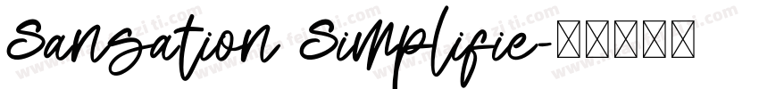 Sansation Simplifie字体转换
